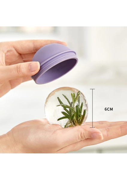 Mor Gıda Sınıfı Silikon Buz Küpü Tepsi Yuvarlak Buz Küpü Kalıp Renkli Buz Topu Makinesi Kalıp Viski Küre Büyük Buz Topu Kalıbı (Yurt Dışından) modelleri