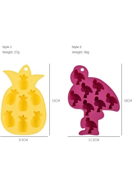 B03 Silikon Kalıp Yapımı Buz Kafes ve Pişirme Yaratıcılık Ev Aksesuarları Buz Küpü Kalıp Diy Flamingo Ananas Buz Kafes (Yurt Dışından) modelleri