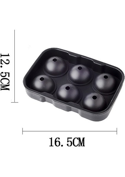 6 Top Silikon Kalıp Buz Küpü Makinesi Çikolata Kalıp Tepsisi Dondurma Dıy Aracı 3D Formu Viski Şarap Kokteyl Buz Küpü Tepsileri Kalıpları (Yurt Dışından)