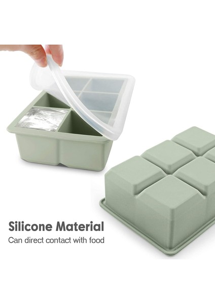 15 Izgara Yeşil Kapaklı Silikon Buz Küpü Kalıbı 3 Renkli Büyük Izgara Buz Küpü Makinesi Kapaklı Esnek Silikon Buz Küpü Tepsisi Mutfak Aletleri ve Aksesuarları (Yurt Dışından) fiyatları