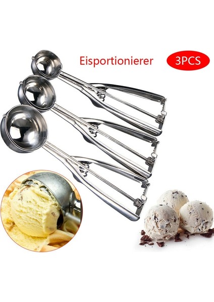 6 cm 3 Adet Paslanmaz Çelik Dondurma Kaşığı 4/5/6 cm Bahar Kolu Kurabiye Kepçesi Ev Püre Meyve Aracı Mutfak Dekorasyon Mutfağı Gadget (Yurt Dışından) fırsatları