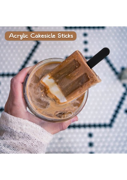 Altın Ayna 10 Adet 10 Adet/takım Yüksek Kaliteli Akrilik Dondurma Çubukları Karıştırma Çubuğu Gıda Sınıfı Şeffaf Puding Yapma Kiti Popsicles Mutfak Aletleri (Yurt Dışından)