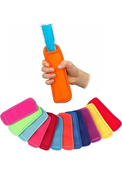 Karışık Renk 25 Adet 25/50/100 Adet Neopren Popsicle Tutucular Çanta Pop Buz Kollu Dondurucu Pop Tutucular Renkli Yüksek Kalite (Yurt Dışından)