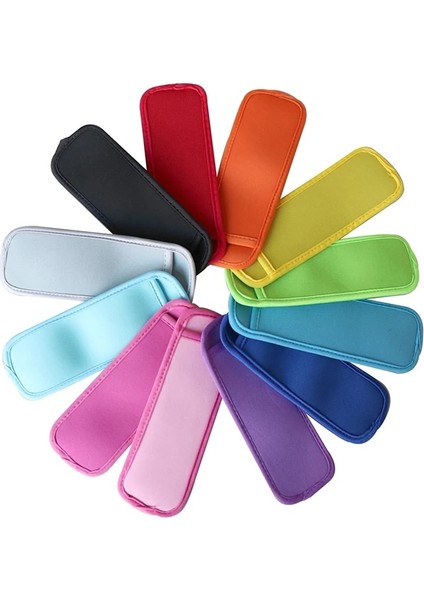 Karışık Renk 25 Adet 25/50/100 Adet Neopren Popsicle Tutucular Çanta Pop Buz Kollu Dondurucu Pop Tutucular Renkli Yüksek Kalite (Yurt Dışından)