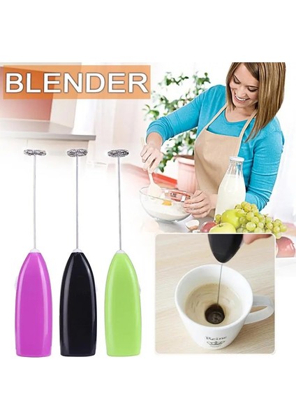Mor Elektrikli Yumurta Çırpıcı Süt Köpürtücü Kahve Blender El Yumurta Çırpıcı Mini Taşınabilir Beat Up Blender Mutfak Karıştırma Aksesuarları (Yurt Dışından)