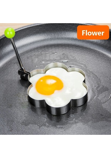 Stil 4 Pişirme Aksesuarları Paslanmaz Çelik Kızarmış Yumurta Şekillendirici Pişirme Araçları Yumurta Kalıp Omlet Kızartma Yumurta Gözleme Kalıp Kek Kalıbı (Yurt Dışından)