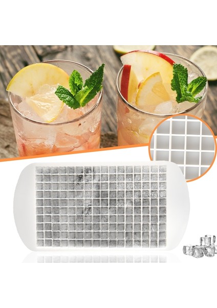 160 Izgara-Kırmızı Buz 160 Izgara Mini Silikon Buz Tepsisi Buz Küpleri Katlanabilir Buz Kalıbı Buz Kırıcı Buz Izgara Tepsisi Küçük Kare Kalıp Buz Yapıcı Silikon Kalıp (Yurt Dışından)
