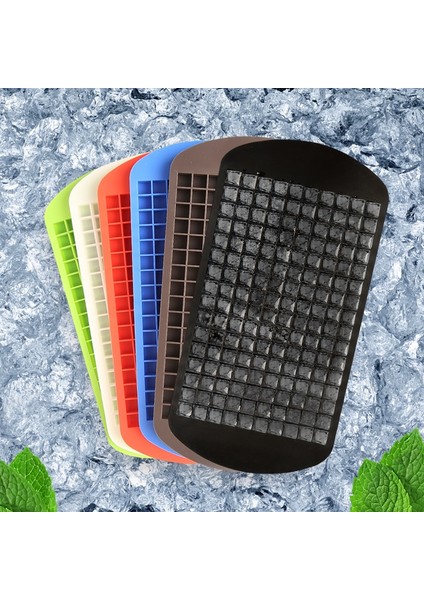 160 Izgara-Kırmızı Buz 160 Izgara Mini Silikon Buz Tepsisi Buz Küpleri Katlanabilir Buz Kalıbı Buz Kırıcı Buz Izgara Tepsisi Küçük Kare Kalıp Buz Yapıcı Silikon Kalıp (Yurt Dışından)