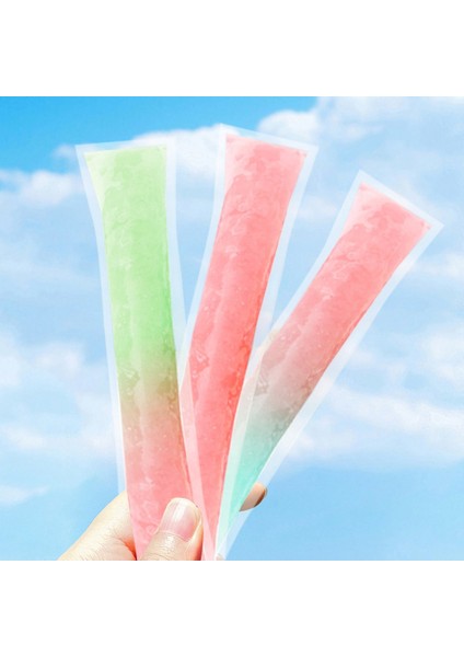 20 ADET-28X5.5 cm 20/100 Adet Tek Kullanımlık Buz Popsicle Kalıp Çanta Bpa Ücretsiz Dondurucu Tüp Zip Seals ile Yoğurt Dondurma Çubukları Meyve Smoothies Çanta (Yurt Dışından)