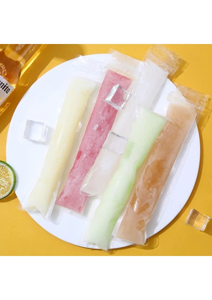 20 ADET-28X5.5 cm 20/100 Adet Tek Kullanımlık Buz Popsicle Kalıp Çanta Bpa Ücretsiz Dondurucu Tüp Zip Seals ile Yoğurt Dondurma Çubukları Meyve Smoothies Çanta (Yurt Dışından)