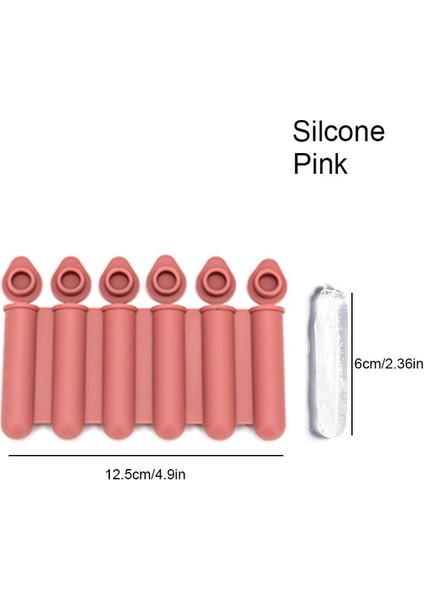 Silikon Pembe 4 Renk Mini Buz Küpü Çubuk Tepsisi, Kapaklı, Silikon Buz Tüpü Spor ve Su Şişeleri Için Buz Küpü Kalıpları Yapımı Buz Çubuğu Kalıp (Yurt Dışından)