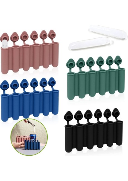 Silikon Pembe 4 Renk Mini Buz Küpü Çubuk Tepsisi, Kapaklı, Silikon Buz Tüpü Spor ve Su Şişeleri Için Buz Küpü Kalıpları Yapımı Buz Çubuğu Kalıp (Yurt Dışından) fiyatları