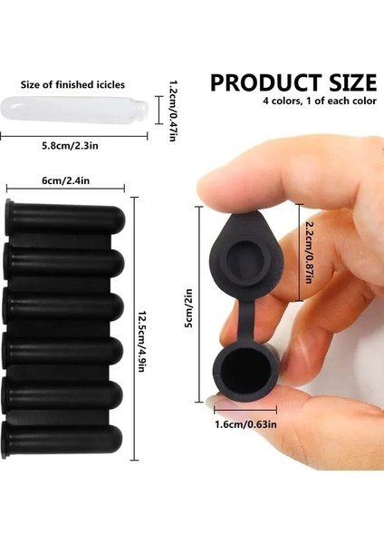 Silikon Pembe 4 Renk Mini Buz Küpü Çubuk Tepsisi, Kapaklı, Silikon Buz Tüpü Spor ve Su Şişeleri Için Buz Küpü Kalıpları Yapımı Buz Çubuğu Kalıp (Yurt Dışından) modelleri