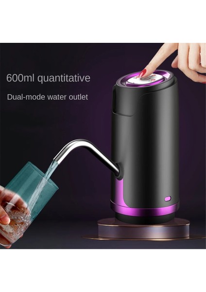 02 Namlulu Su Emme Cihazı Akıllı Galon Içme Suyu Şişesi Dağıtıcıları USB Şarj Akıllı Su Pompası Şişe Ev Aletleri (Yurt Dışından) modelleri