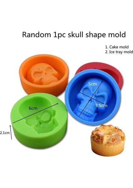 1 Adet Kafatası Kalıp Dondurma Kalıbı 4 Buz Popsicle Kalıp Seti Popsicle Dondurma Kalıp Buz Tepsisi Diy Dondurma Sopa ile Yeniden Kullanılabilir Kawaii Mutfak Aracı (Yurt Dışından)