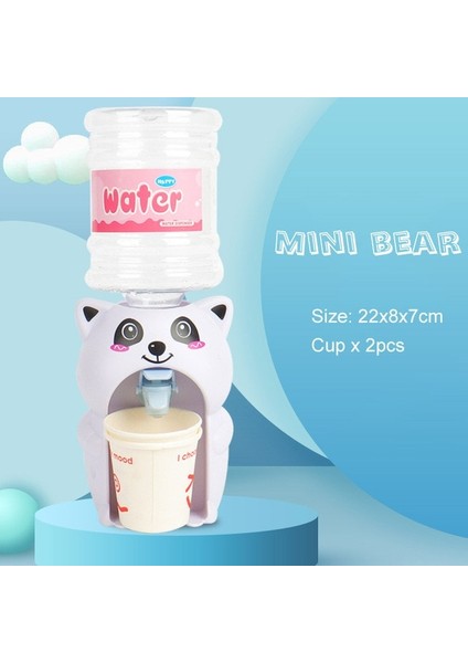 Küçük Ayı Yeni Mini Su Sebili Bebek Oyuncak Içme Suyu Soğutucu Gerçekçi Sevimli Çocuk Cosplsy Sahne Ev Dekor Süsleme (Yurt Dışından)