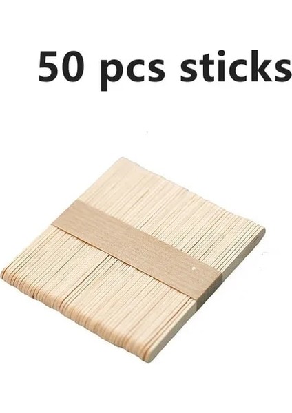 50 Adet Çubuk 4/8 Delik Silikon Dondurma Formları Popsicle Kalıpları Dıy Ev Yapımı Tatlı Dondurucu Meyve Suyu Buz Pop Küp Yapımcısı Kalıp Sopalarla (Yurt Dışından)