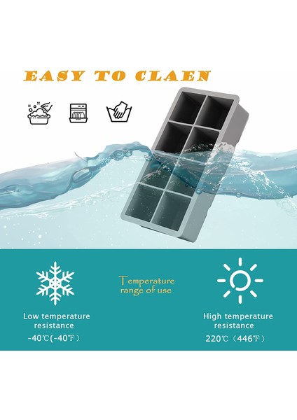25 Kavite 2.8 cm Silikon Buz Küpü Tepsisi Kapaklı Viski Buz Bloğu Kalıp Büyük Kare Şekli Buz Küpü Makinesi Çerçeve Bpa Ücretsiz Yaz Gadget (Yurt Dışından) indirimleri