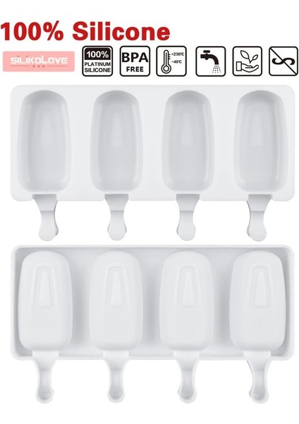 JSC3072 95 Gıda Sınıfı Silikon Dondurma Kalıpları Çikolatalı Kek Popsicle Kalıp Dıy Ev Yapımı Dondurulmuş Meyve Buz Lolly Kalıp Ücretsiz Sticks (Yurt Dışından) modelleri