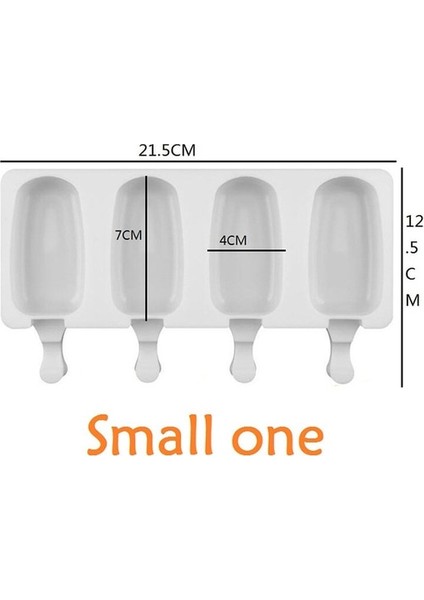 YH006503 4/8 Delik Silikon Dondurma Formları Popsicle Kalıpları Dıy Ev Yapımı Tatlı Dondurucu Meyve Suyu Buz Pop Küp Makinesi Kalıp Sopalarla (Yurt Dışından)