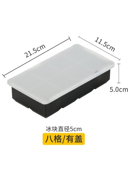 8 Izgara Kapaklı Gıda Sınıfı Yeniden Kullanılabilir Buz Yapıcı Dondurma Araçları Buz Topu Kalıbı Yuvarlak Kare Buz Tepsisi Kalıp Silikon Buz Küpü Kalıp Mutfak Aletleri (Yurt Dışından)