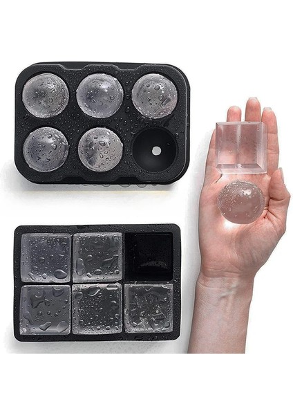 8 Izgara Kapaklı Gıda Sınıfı Yeniden Kullanılabilir Buz Yapıcı Dondurma Araçları Buz Topu Kalıbı Yuvarlak Kare Buz Tepsisi Kalıp Silikon Buz Küpü Kalıp Mutfak Aletleri (Yurt Dışından) fırsatları