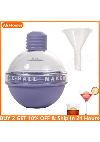 1 Adetpembe Huni ile Silikon Buz Topu Makinesi Buz Hokeyi Yapımcısı Kalıp Yuvarlak Yeniden Kullanılabilir Buz Küpü Topu Kalıp Viski Kokteyl Buz Yapımcısı Dıy Dondurma Yapımcısı (Yurt Dışından) modelleri