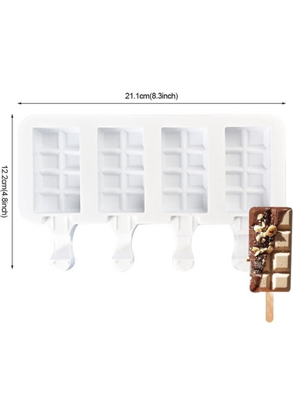 Style6 Silikon Dondurma Kalıp Dıy Çikolata Tatlı Popsicle Kalıpları Tepsi Buz Küpü Makinesi Ev Yapımı Araçları Yaz Parti Malzemeleri (Yurt Dışından)