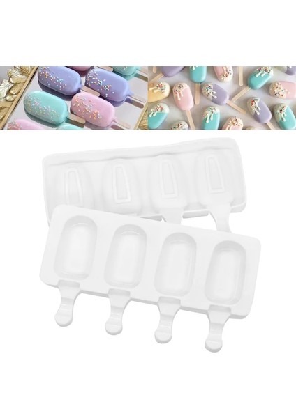 Style6 Silikon Dondurma Kalıp Dıy Çikolata Tatlı Popsicle Kalıpları Tepsi Buz Küpü Makinesi Ev Yapımı Araçları Yaz Parti Malzemeleri (Yurt Dışından) fırsatları