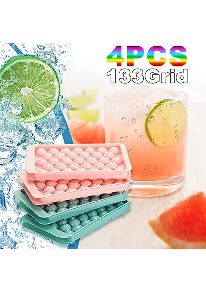 PINK-25X15CM 4 Adet 33 Buz Kozası Hokeyi Pp Kalıp Dondurulmuş Viski Topu Popsicle Buz Küpü Tepsi Kutusu Lolipop Hediye Yapımı Mutfak Aletleri Aksesuarları (Yurt Dışından) fiyatları