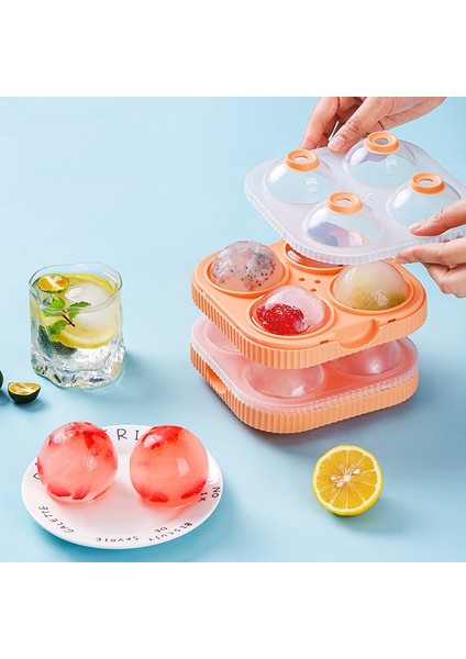 Beyaz 4 Izgara Buz Topu Büyük Maker Kalıpları Viski Küresel Kalıplar Gıda Sınıfı Silikon Tepsi Yaratıcı Ev Yapımı Artifac Mutfak Aletleri (Yurt Dışından) fiyatları