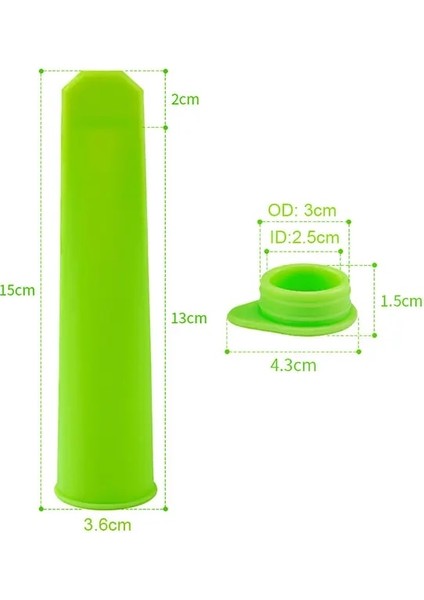 Yeşil Silikon Dünya Yaz Dondurma Makinesi Lolly Kalıp Dıy Gıda Sınıfı Silikon Dondurma Kalıp Buz Lolly Buz Küpü Kalıp Mutfak Aletleri (Yurt Dışından)