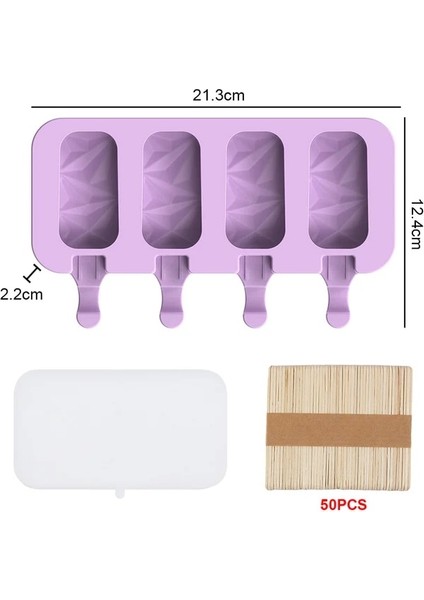 4 Elmas Çikolata Silikon Dünya 8/4/3 Delik Silikon Kalıp Silikon Dondurma Kalıp Popsicle Kalıpları Dıy Dondurma Kalıp Buz Pop Maker Kalıp Buz Tepsisi (Yurt Dışından)