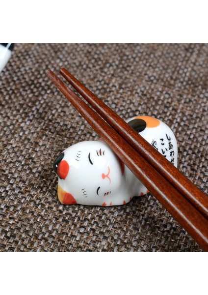 Stil 7 Sevimli Seramik Şanslı Kedi Yemek Çubukları Dinlenme Raf Standı Yemek Çubukları, Çatallar, Kaşıklar, Bıçaklar, Yemek Çubukları Tutucu Raf (Yurt Dışından) modelleri