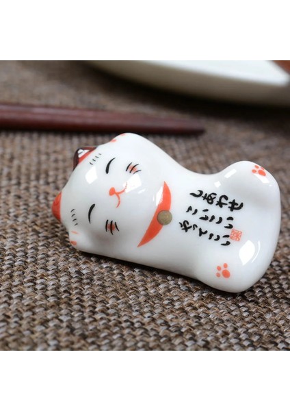 Stil 7 Sevimli Seramik Şanslı Kedi Yemek Çubukları Dinlenme Raf Standı Yemek Çubukları, Çatallar, Kaşıklar, Bıçaklar, Yemek Çubukları Tutucu Raf (Yurt Dışından) indirimleri