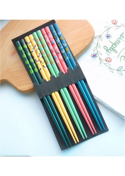 5 Çift 5 Adetjapon Tarzıçizgi Filmlerahşap Bambu Yemek Çubukları Lüksbutikgüzelhayvanmeyve Serisi Bambuçevre Dostu Sevimli Yemek Çubukları (Yurt Dışından) fiyatları