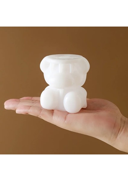 White-S Silikon Kalıp Ayı Şekli Buz Küpü Makinesi Çikolatalı Kek Kalıbı Şeker Hamur Kalıp Kahve Süt Çay Viski Buz Kalıp (Yurt Dışından) indirimleri