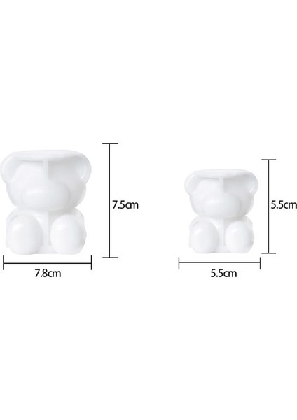 01 Büyük 1 Adet 5.5*5.5 cm Silikon Buz Kalıp Dıy Ayı 3D Yeniden Kullanılabilir Buz Topu Makinesi Alçı Sabun Mum Dekor Yaz Dondurma Mutfak Aksesuarları (Yurt Dışından) fırsatları
