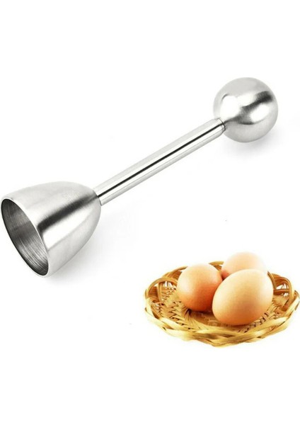 1 Adet Paslanmaz Çelik Ayırıcı Yumurta Kabuğu Açacağı, Ham Veya Sert Haşlanmış Yumurta ve Kraker Çıkarmak Için Kraker Açıcı Ayırıcı (Yurt Dışından)