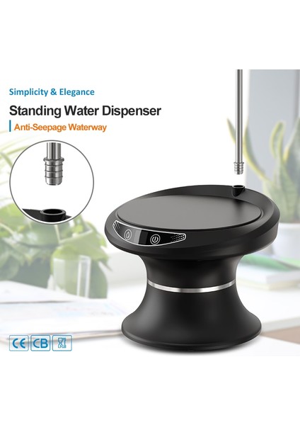 1.6l Otomatik Su Sebili Elektrikli Su Galon Şişe Namlulu Pompa USB Şarj Edilebilir Taşınabilir Içecek Sebili Su Şişesi Pompası (Yurt Dışından) indirimleri