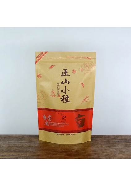 Lapsang Souchong 250 Çin Jin Jun Mei Siyah Çay Lapsang Souchong Kağıt Fermuarlı Çanta Mühürlü Kendinden Destekli Yok Ambalaj Çantası (Yurt Dışından)