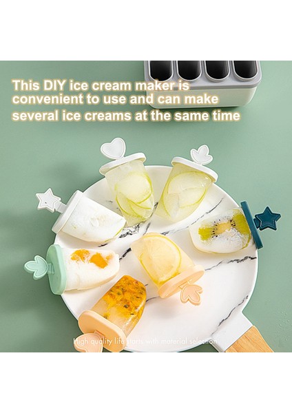 Pembe Dondurma Kalıp Dıy Pp Plastik Dondurma Kalıp Yaz Tatlı Makinesi Ev Mutfak Aracı Yeşil (Yurt Dışından) modelleri
