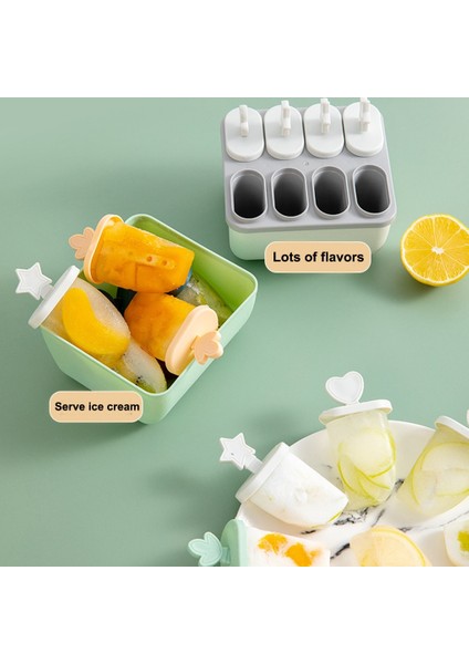 Pembe Dondurma Kalıp Dıy Pp Plastik Dondurma Kalıp Yaz Tatlı Makinesi Ev Mutfak Aracı Yeşil (Yurt Dışından) fırsatları