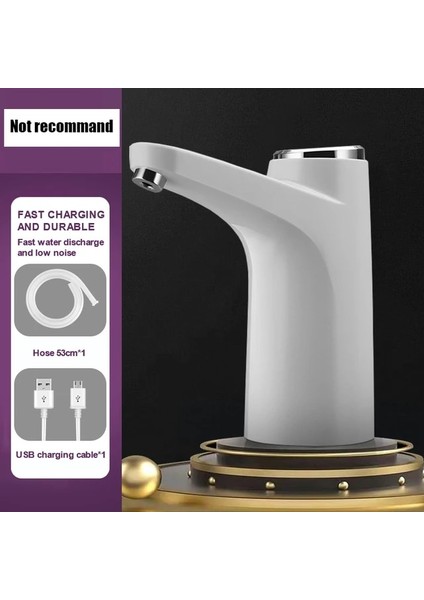 Masaüstü Tipi Değil Tip-C Elektrikli Su Sebili Pompası Otomatik Su Şişesi Pompası Dispenseri Masaüstü Dispenser Şişesi Namlulu Galon Pompa Anahtarı (Yurt Dışından)