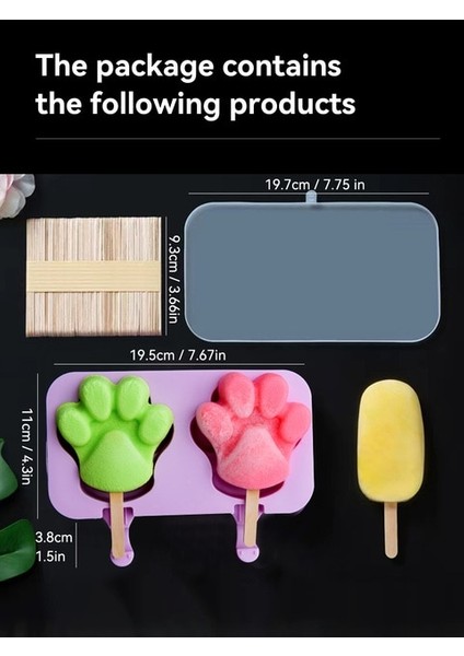 Stil E Worthbuy Silikon Dondurma Kalıp Dıy Çikolata Tatlı Popsicle Kalıpları Tepsi Buz Küpü Makinesi Ev Yapımı Araçları Yaz Parti Malzemeleri (Yurt Dışından)