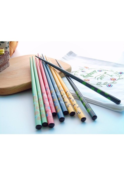 5 Çift 5 Adetjapon Tarzıçizgi Filmlerahşap Bambu Yemek Çubukları Lüksbutikgüzelhayvanmeyve Serisi Bambuçevre Dostu Sevimli Yemek Çubukları (Yurt Dışından) fırsatları