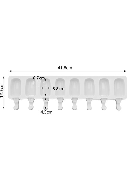 14 4/8 Hücre Magnum Silikon Kalıp Silikon Dondurma Kalıp Popsicle Kalıpları Dıy Dondurma Kalıp Buz Pop Maker Kalıp Buz Kalıbı (Yurt Dışından)