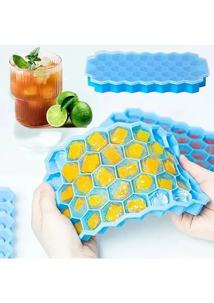 Sarı Kapak Yok Yaratıcı 37 Kavite Petek Buz Küpü Makinesi Yeniden Kullanılabilir Tepsiler Silikon Buz Küpü Kalıp Çıkarılabilir Kapaklı Bpa Ücretsiz Buz Kalıbı (Yurt Dışından) indirimleri