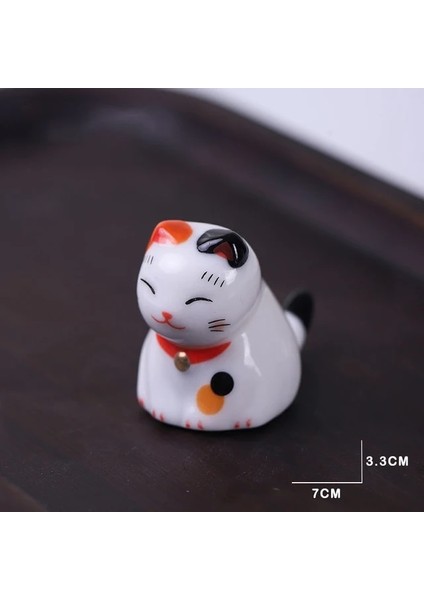 A-15 Şanslı Kedi Japon Değnek Tutucu Çubuklarını Seramik Suşi Çubukları Sevimli Sofra Gıda Suşi Aksesuarları Kawaii Chopstick Dinlenme (Yurt Dışından)