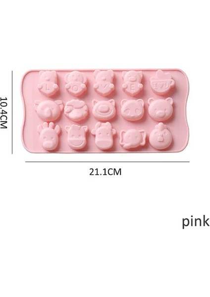 Pembe Buz Yapım Makinesi Kalıp Dıy Buz Küpü Kalıp Silikon Buz Kalıbı Meyve Hayvan Buz Yapım Makinesi Gıda Sınıfı Bar Dıy Pişirme Araçları Mutfak Aksesuarları (Yurt Dışından)